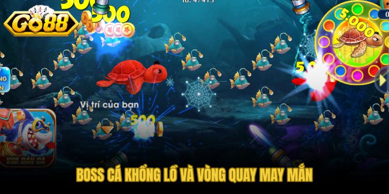 Tính năng boss và vòng quay may mắn tạo đỉnh điểm hưng phấn trong phiên chơi