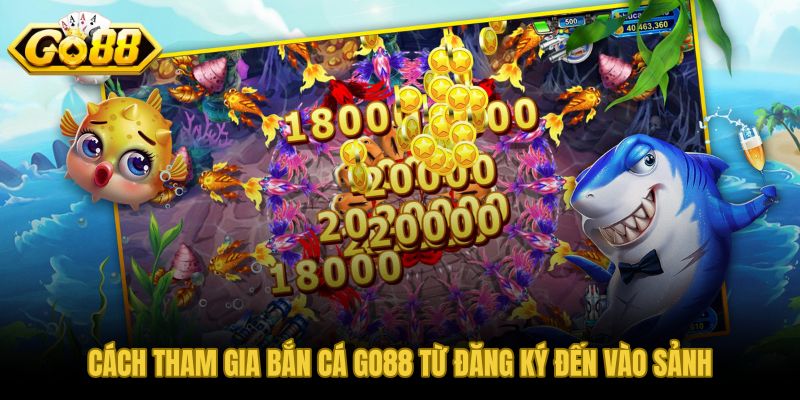 Quy trình tham gia bắn cá GO88 từ đăng ký đến vào sảnh săn thưởng