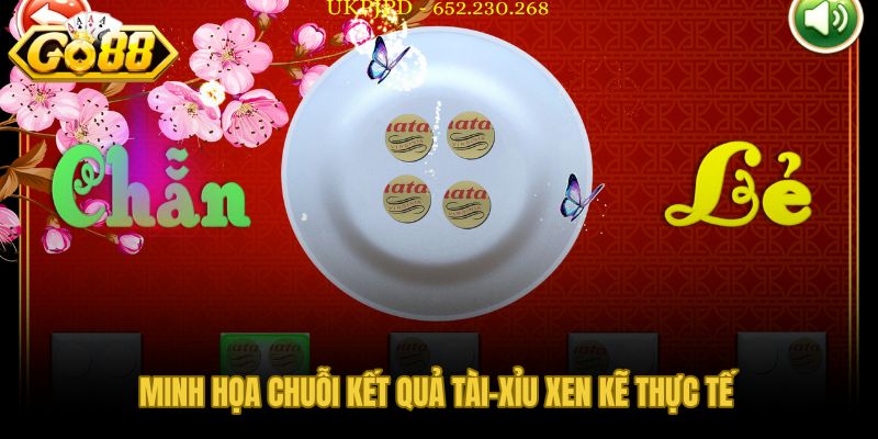 Bảng mô phỏng 10 lượt cầu xen kẽ và điểm dừng khi cầu gãy