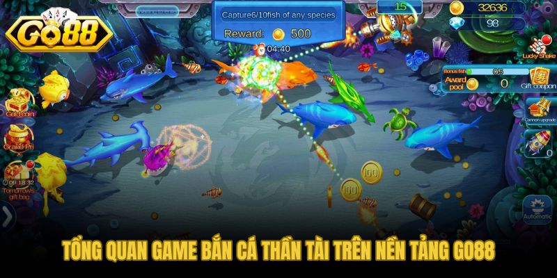 Game bắn cá Thần Tài GO88 với chủ đề tài lộc và nhịp săn thưởng liên tục