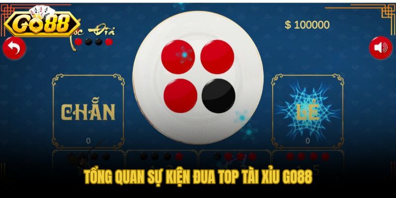Sự kiện đua top tài xỉu GO88 và bảng xếp hạng cập nhật liên tục