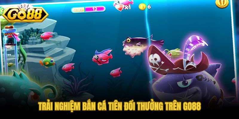 Bắn cá tiên đổi thưởng GO88 với đồ họa đại dương sống động